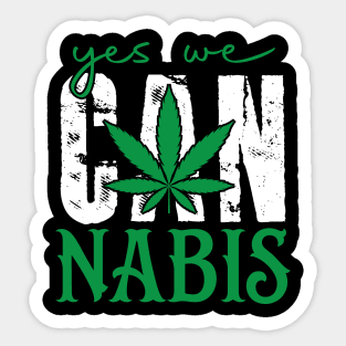 Yes We Can Nabis Sticker